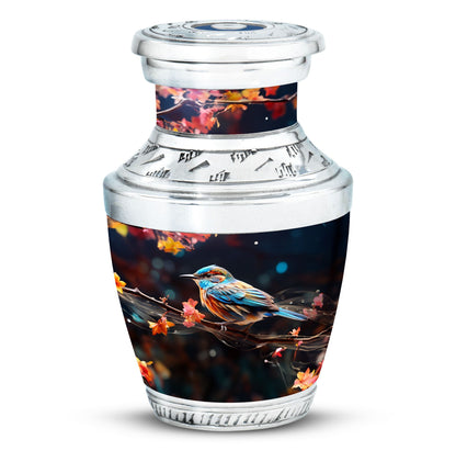 Classic engraved 3-inch Sparrow Urn for ashes