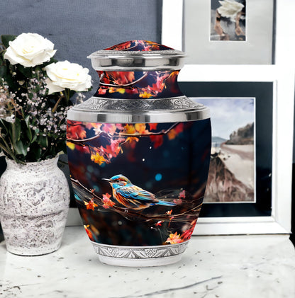 Classic engraved 3-inch Sparrow Urn for ashes
