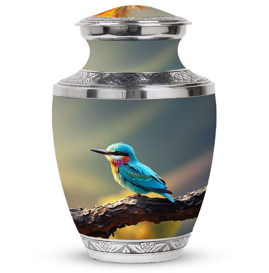 Classic Green Sparrow Memorial Urn.