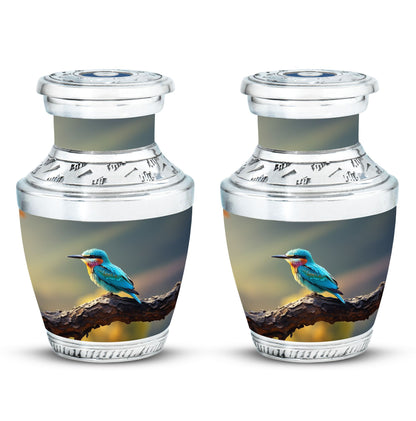 Classic Green Sparrow Memorial Urn.