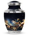 Sparrow Funeral Urn, Classic 3-Inch Aluminium Cremation Urn.