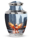 3-inch Phoenix Memorial Urn in aluminium.
