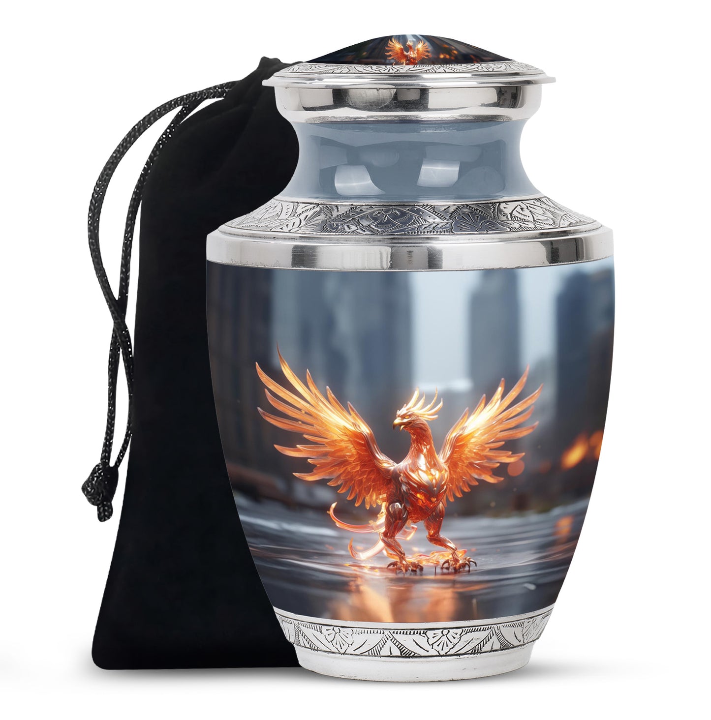 Phoenix Urn: Decorative Burial & Funeral Decoration For Adults