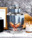 3-inch Phoenix Memorial Urn in aluminium.