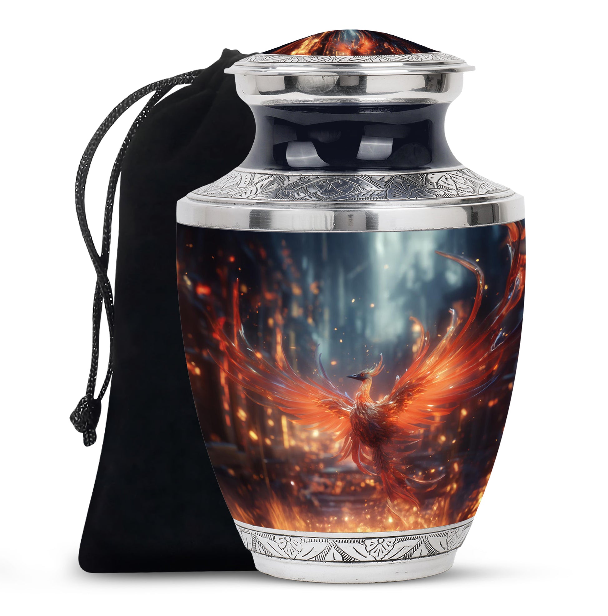 Phoenix Cremation Urns for Adult Male Ashes- Funeral Urn for Human Ashes