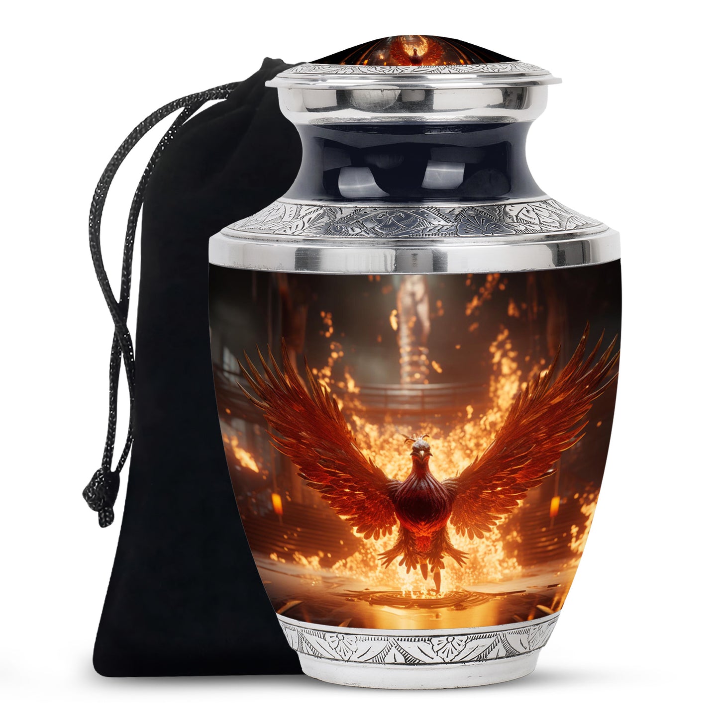 Phoenix Cremination Urn for Human Ashes - Urn for Men