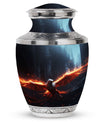 Phoenix Cremation Urn, Classic 3-inch aluminium large urn.