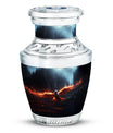 Phoenix Cremation Urn, Classic 3-inch aluminium large urn.