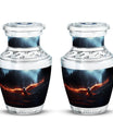 Phoenix Cremation Urn, Classic 3-inch aluminium large urn.