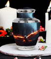 Phoenix Cremation Urn, Classic 3-inch aluminium large urn.