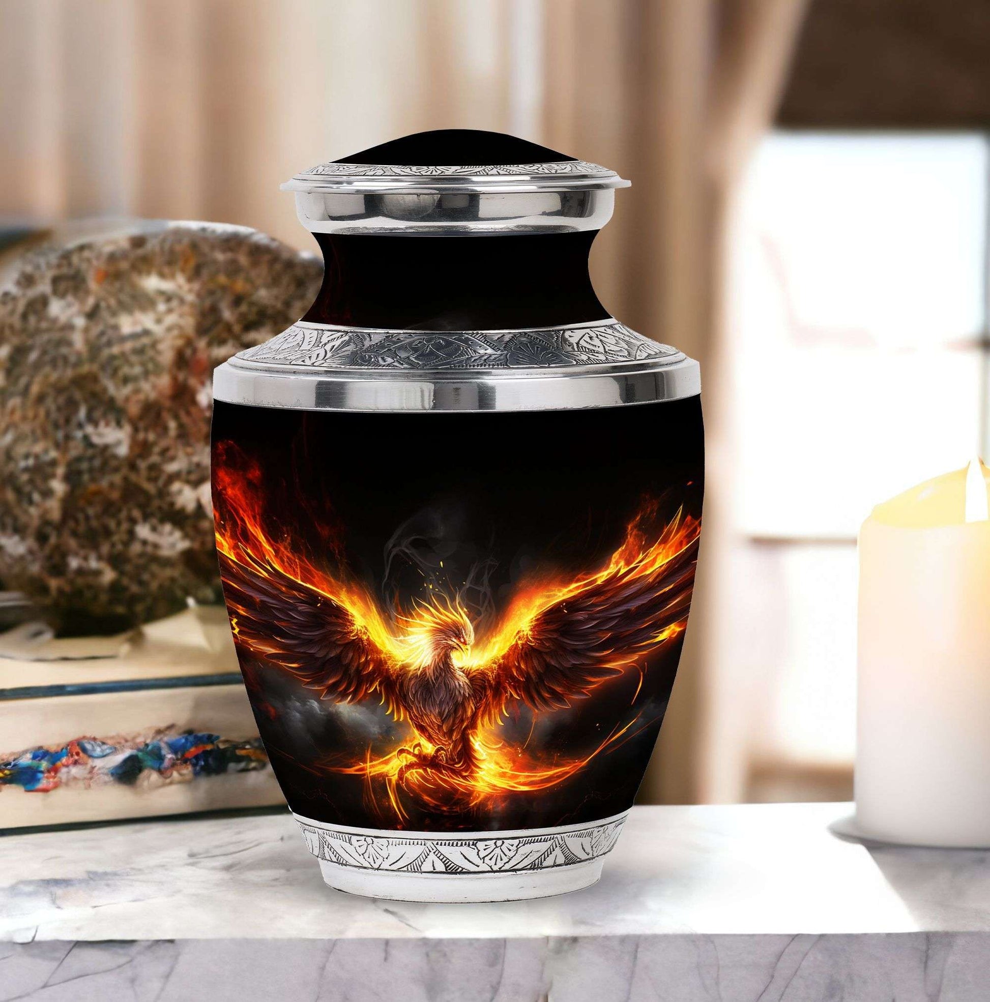 3 Inch Phoenix Bird Memorial Urn in Classic design