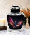 Classic 3-inch colorful Phoenix cremation urn.