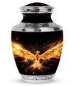 Classic yellow phoenix cremation urn, 3-inch size