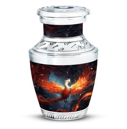White Phoenix Cremation Urn in classic design.