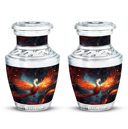 White Phoenix Cremation Urn in classic design.