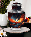 White Phoenix Cremation Urn in classic design.