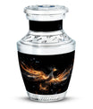 Large Shining Phoenix Urn for Human Ashes.