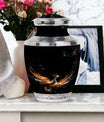 Large Shining Phoenix Urn for Human Ashes.