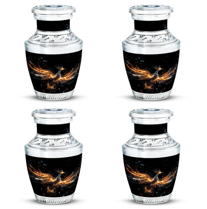 Large Shining Phoenix Urn for Human Ashes.