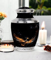 Large Shining Phoenix Urn for Human Ashes.