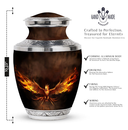 3-inch Classic Angry Phoenix Urn for Ashes