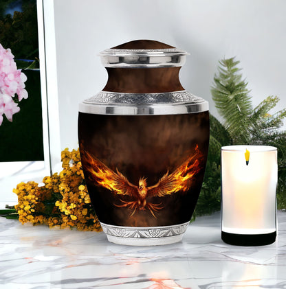 3-inch Classic Angry Phoenix Urn for Ashes