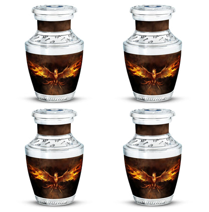 3-inch Classic Angry Phoenix Urn for Ashes