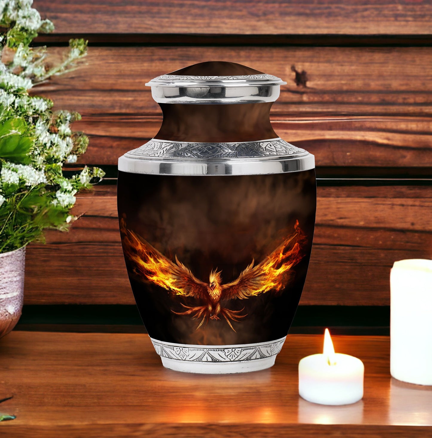 3-inch Classic Angry Phoenix Urn for Ashes