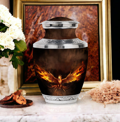 3-inch Classic Angry Phoenix Urn for Ashes