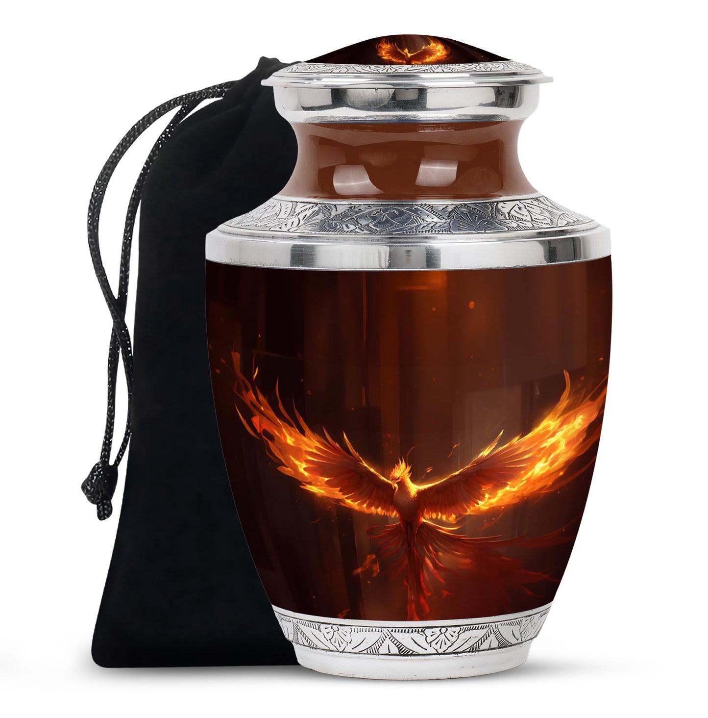 Elegant Funeral Phoenix Urn - Adult Male Burial Urns for Ashes