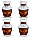 Classic Phoenix Urn, 3-inch large aluminum cremation urn.