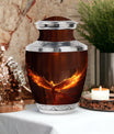 Classic Phoenix Urn, 3-inch large aluminum cremation urn.