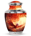 Red Phoenix Classic urn, large aluminium memorial urn