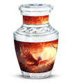 Red Phoenix Classic urn, large aluminium memorial urn