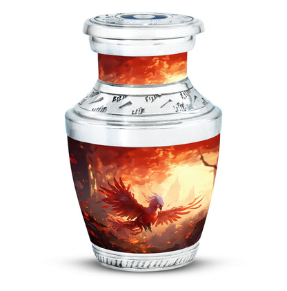 Red Phoenix Classic urn, large aluminium memorial urn