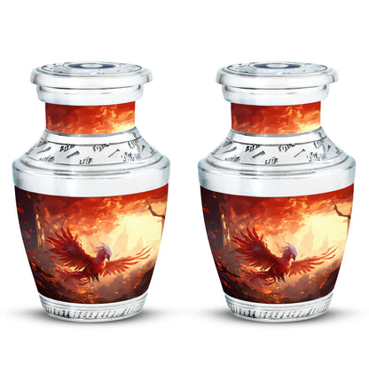 Red Phoenix Classic urn, large aluminium memorial urn