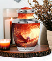 Red Phoenix Classic urn, large aluminium memorial urn