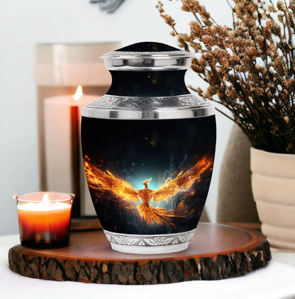 Large Classic Yellow Phoenix Cremation
