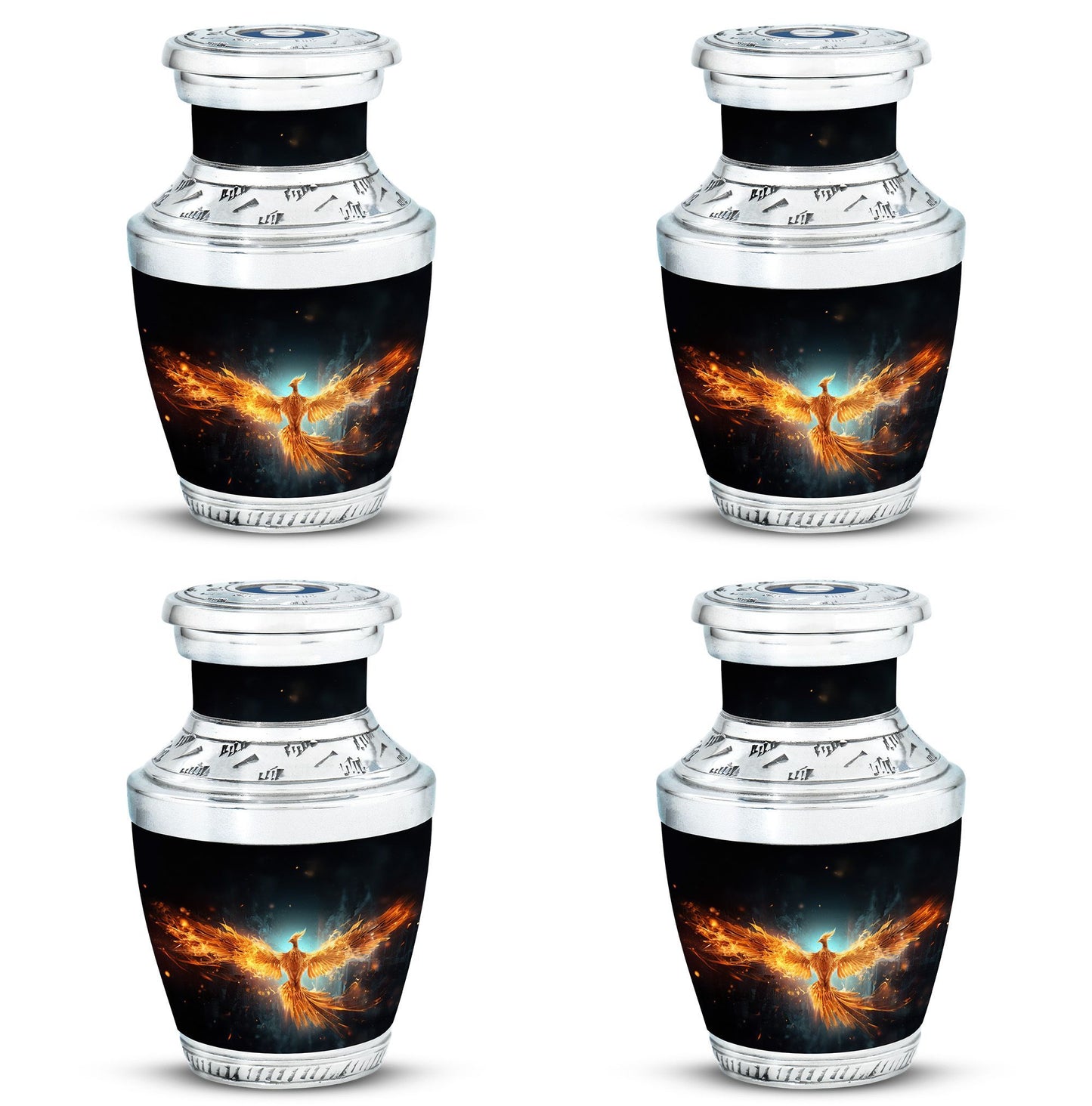 Large Classic Yellow Phoenix Cremation