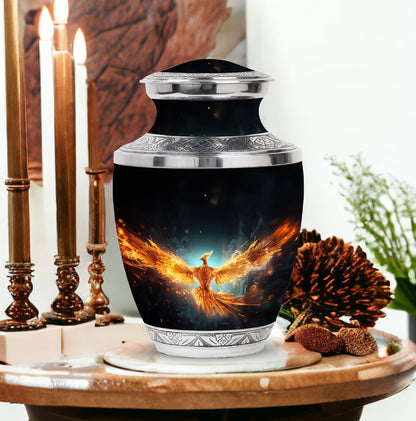 Large Classic Yellow Phoenix Cremation