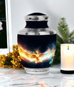 Yellow Phoenix Unique Urn for Human Ashes.
