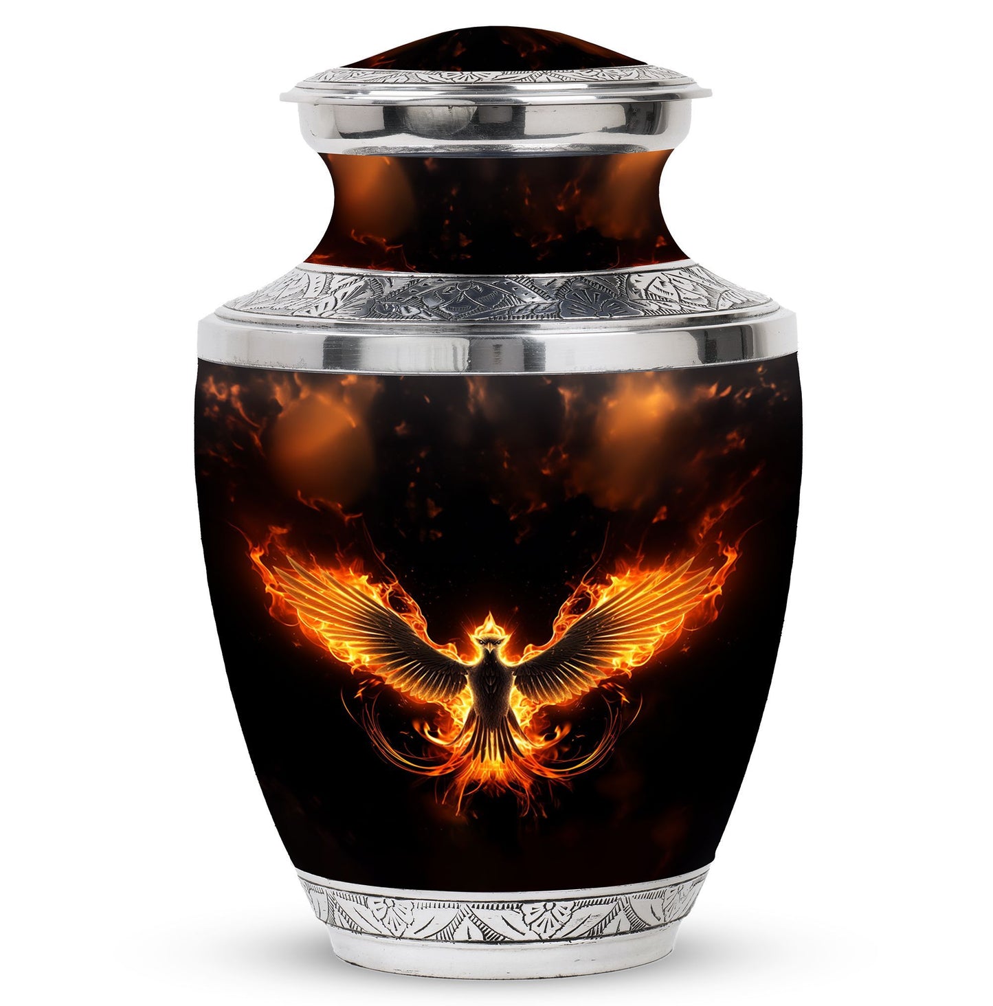 Fire Phoenix Cremation Urn, a Classic Large Urn for Ashes.