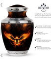 Fire Phoenix Cremation Urn, a Classic Large Urn for Ashes.