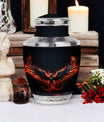 Classic 3 inch Black Phoenix Memorial Urn