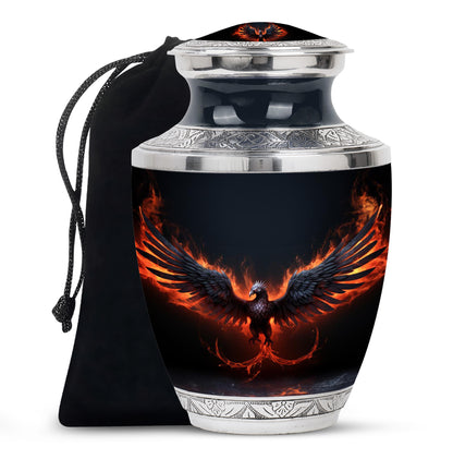Elegant Phoenix Urn - Funeral Cremation Urns for Adult Human Ashes
