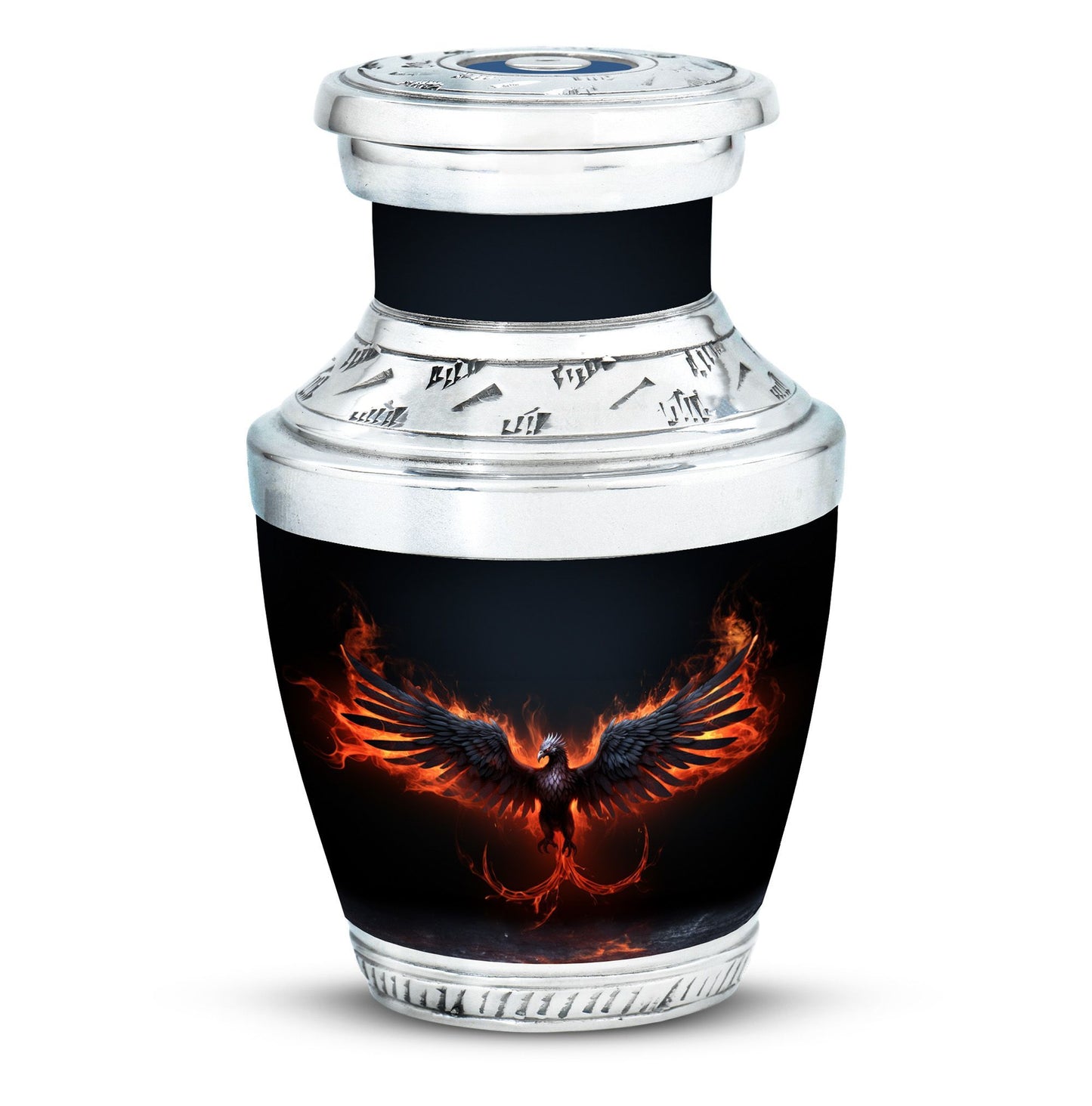 Classic 3 inch Black Phoenix Memorial Urn
