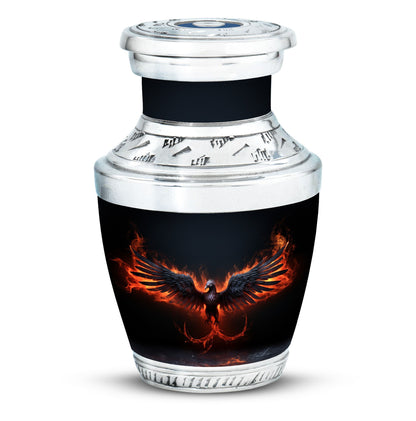 Classic 3 inch Black Phoenix Memorial Urn