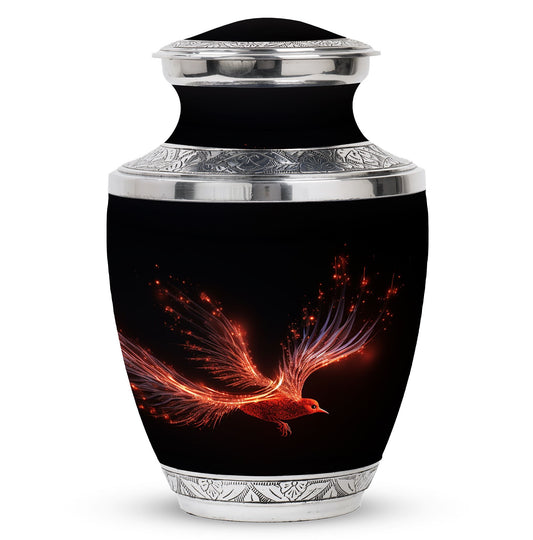 Red Sparrow Classic Urn , Large cremation container.