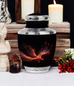 Red Sparrow Classic Urn , Large cremation container.