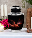 Red Sparrow Classic Urn , Large cremation container.